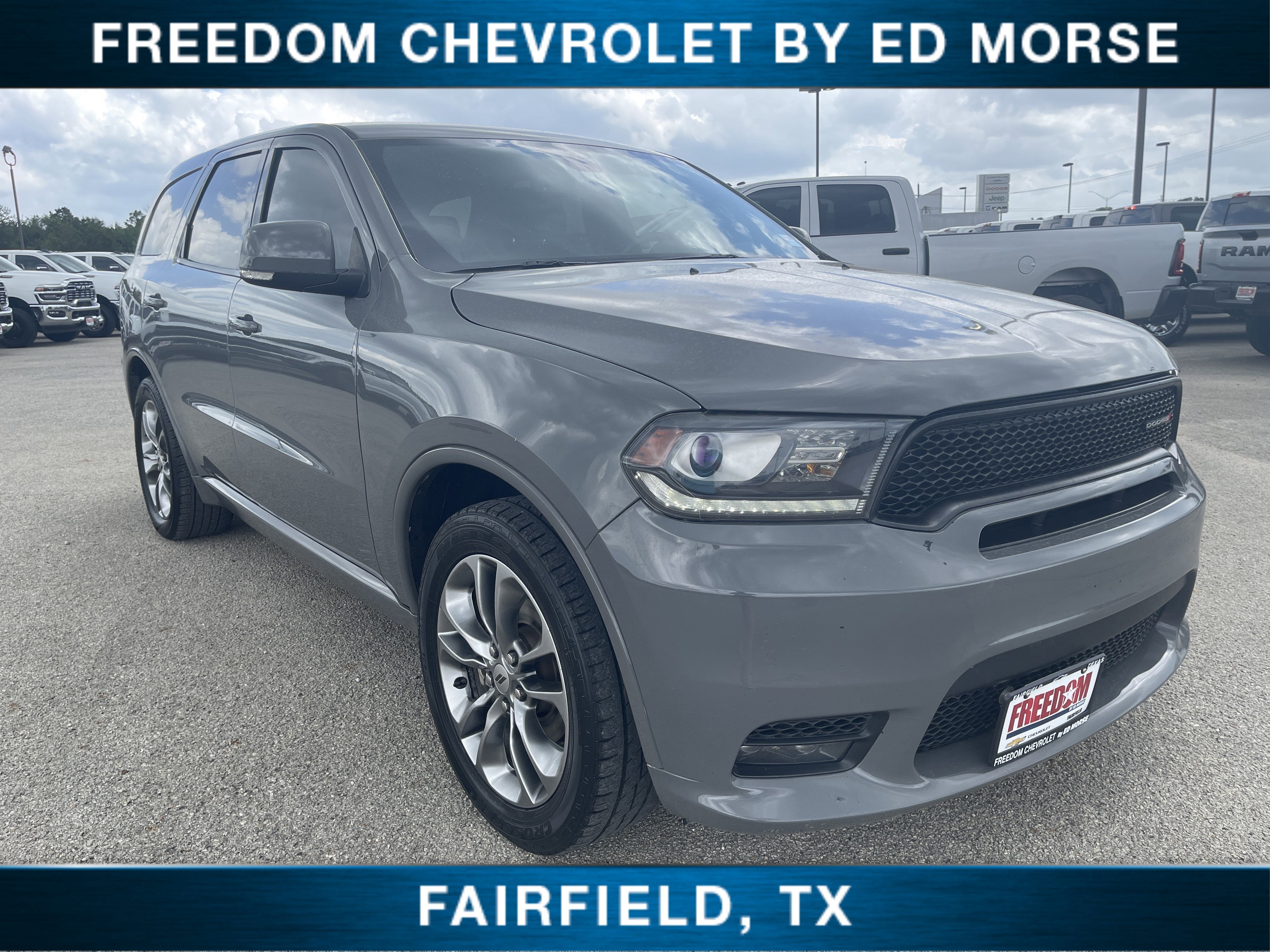 2020 Dodge Durango GT Plus in Gray — front three-quarter view