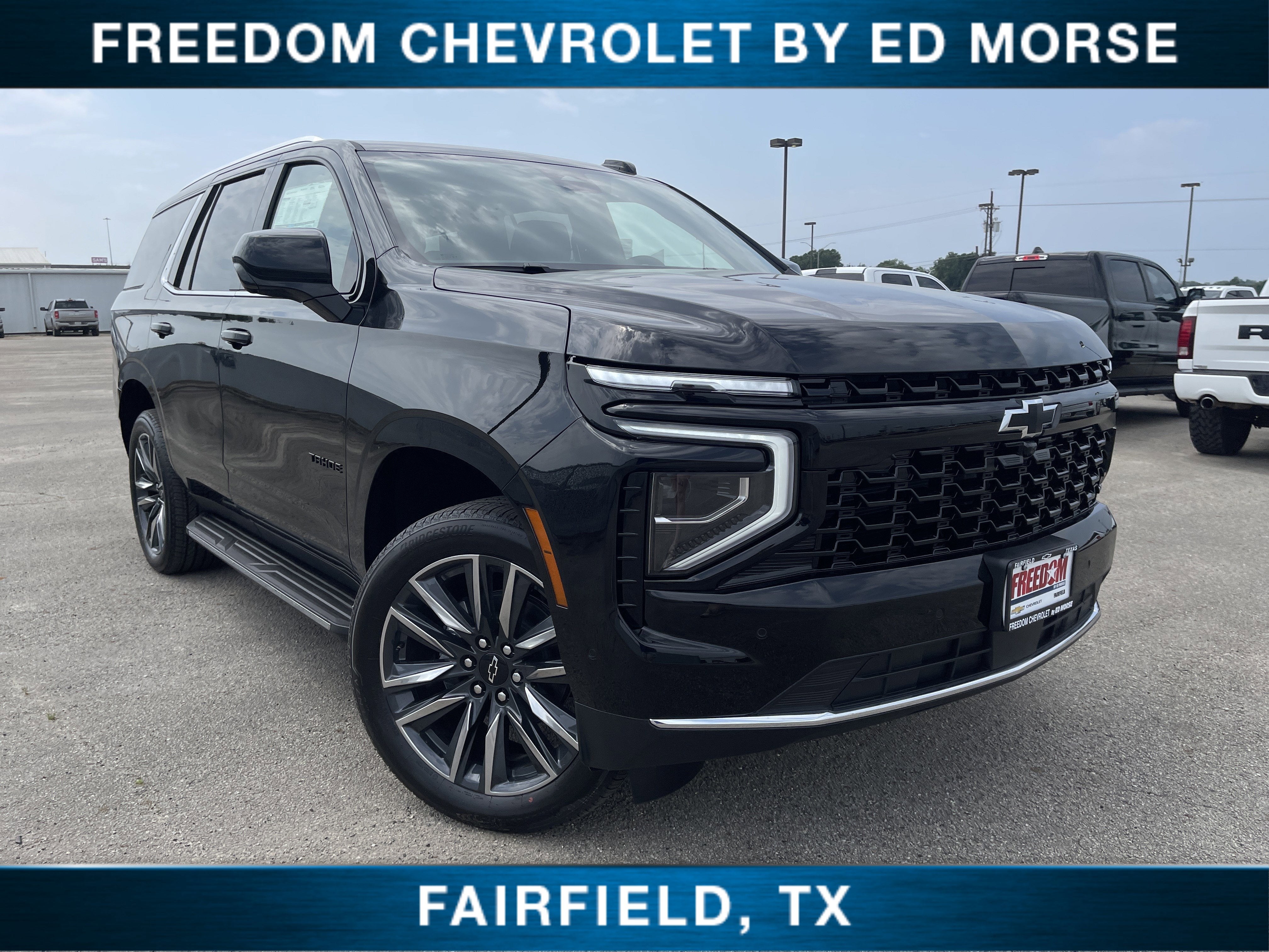 2026 Chevrolet Tahoe LS in Black — front three-quarter view