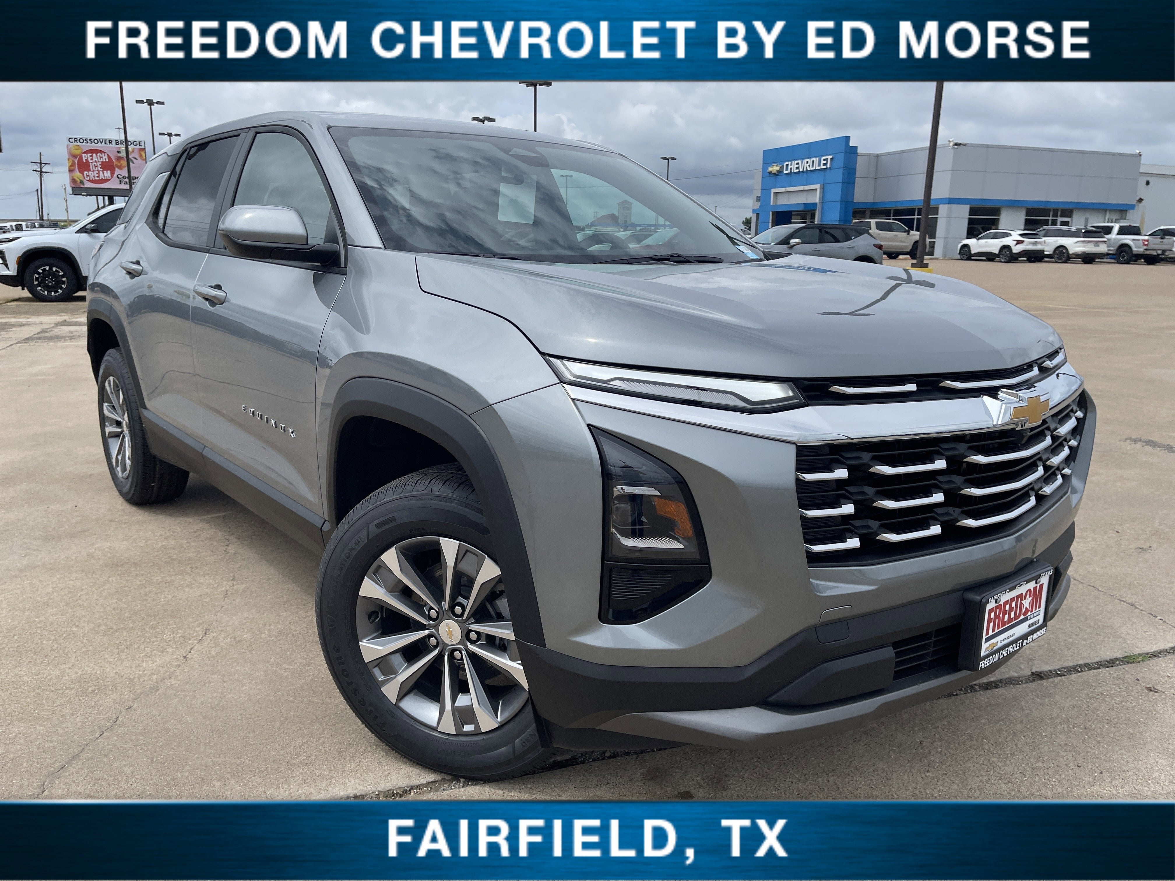 2026 Chevrolet Equinox LT in Sterling Gray Metallic — front three-quarter view